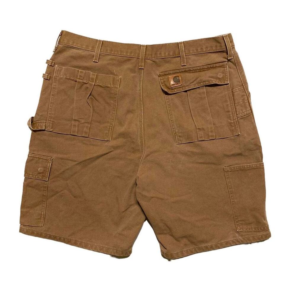 Carhartt Vintage 90s USA made Canvas Dungaree Carpenter Cargo Shorts 38"
